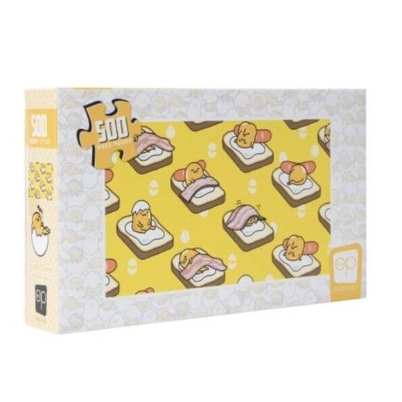 🔥Sanrio GUDETAMA THE LAZY EGG 500-PIECE JIGSAW PUZZLE 11x18" BNWT🔥 - Picture 3 of 5